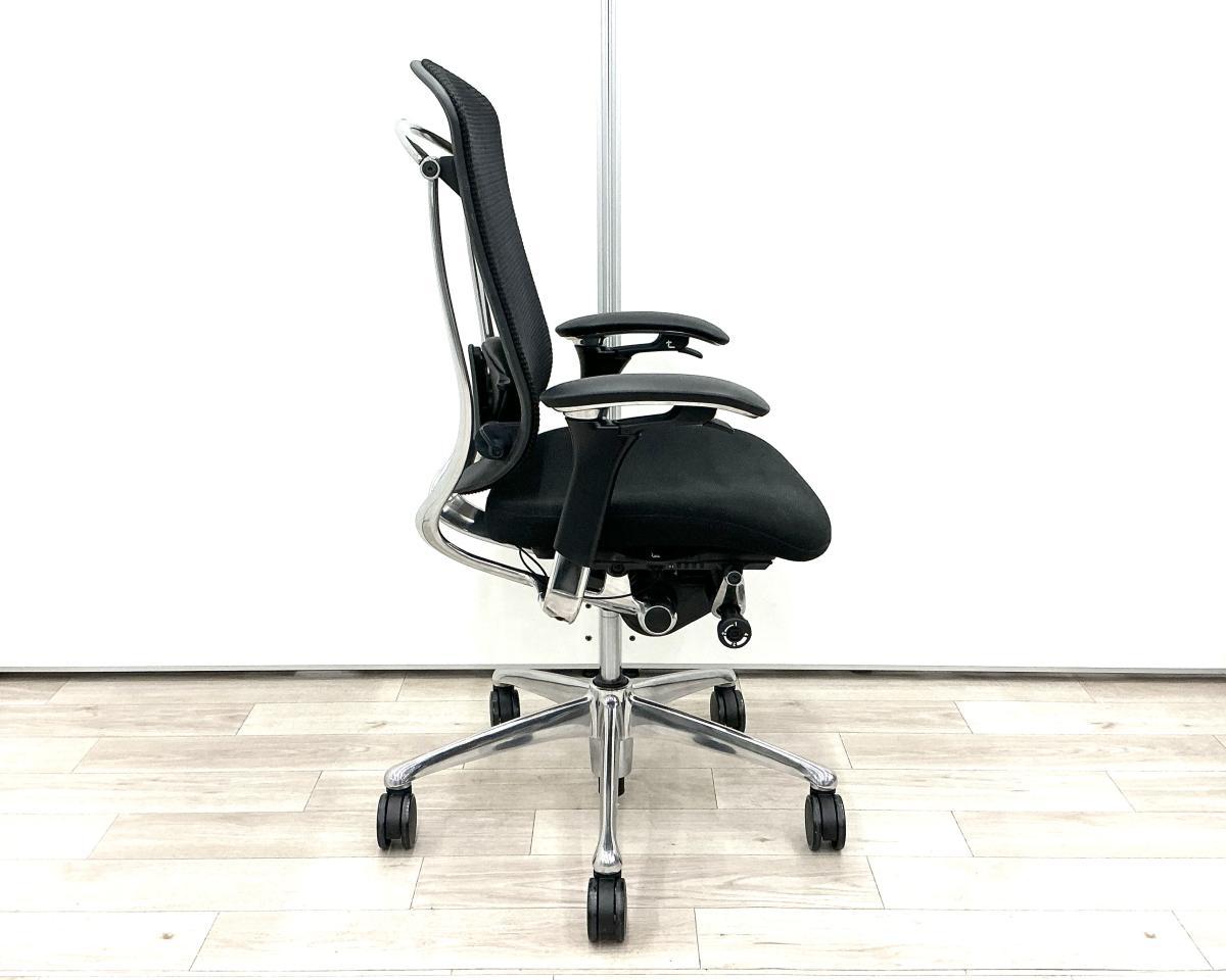 中古】コンテッサチェア CM32AB FBF1 オカムラ/okamura 肘付ハイバック