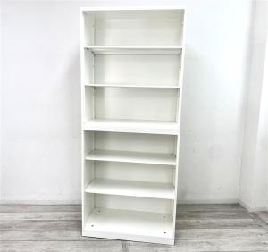 【定価約18万円】【見える化にフォーカスしたオープン書庫！清潔感のあるホワイトカラー】■オカムラ/レクトライン　■オープン書庫　■ホワイト　■W900　D450　H2150　棚板４枚