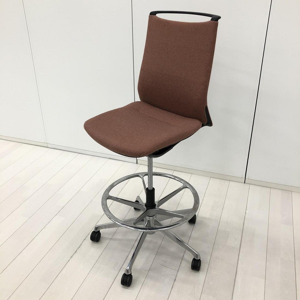 オカムラ okamura ダークブラウン スツール 1 中古】モード CA15HR FXW6 オカムラ/okamura チェアその他 603175