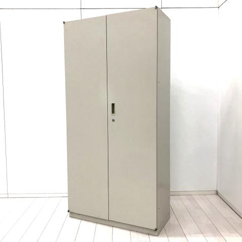 【ちょうど良いサイズで使いやすい!】■生興(SEIKO/セイコー) 両開き書庫 H1860mm ニューグレー ■A4サイズのファイルが5段収納可能!【ハイキャビネット】