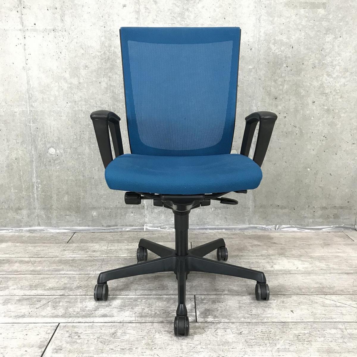 中古】エスクード C447ZR FHB5 オカムラ/okamura 肘付ハイバックチェア