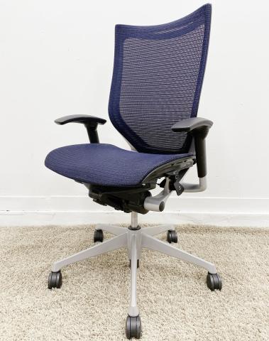 【中古】バロンメッシュチェア  オカムラ（okamura） 肘付ハイバックチェア