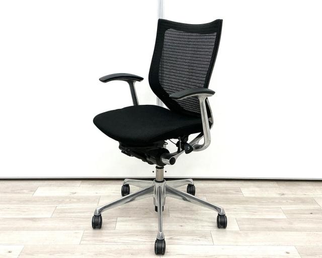 【中古】バロンチェア  オカムラ（okamura） 肘付ローバックチェア