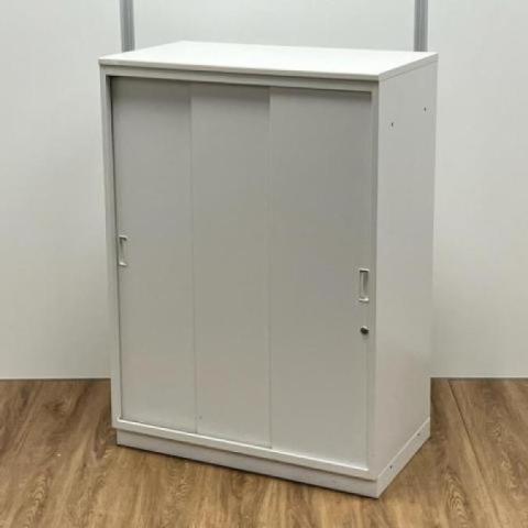 【中古】シンライン HFM-108RS-W9 イトーキ（ITOKI） ローキャビネット／引き違い
