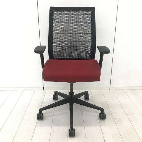 【中古】シンクチェア（旧モデル）  Steelcase（スチールケース） 肘付ハイバックチェア