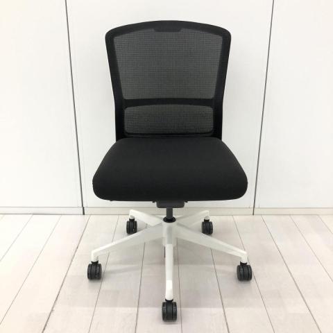 【中古】エルフィ ELA2-00B ウチダ（UCHIDA) 肘無ミドルバックチェア