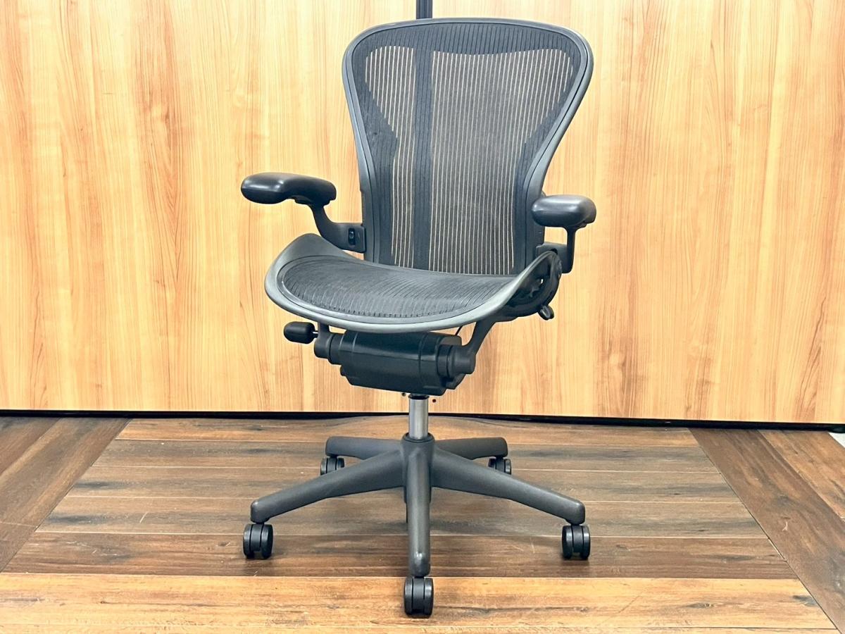 中古】アーロンチェア Herman Miller/ハーマンミラー 肘付ハイバック 中古】アーロンチェア Herman Miller/ハーマンミラー 肘付ハイバック