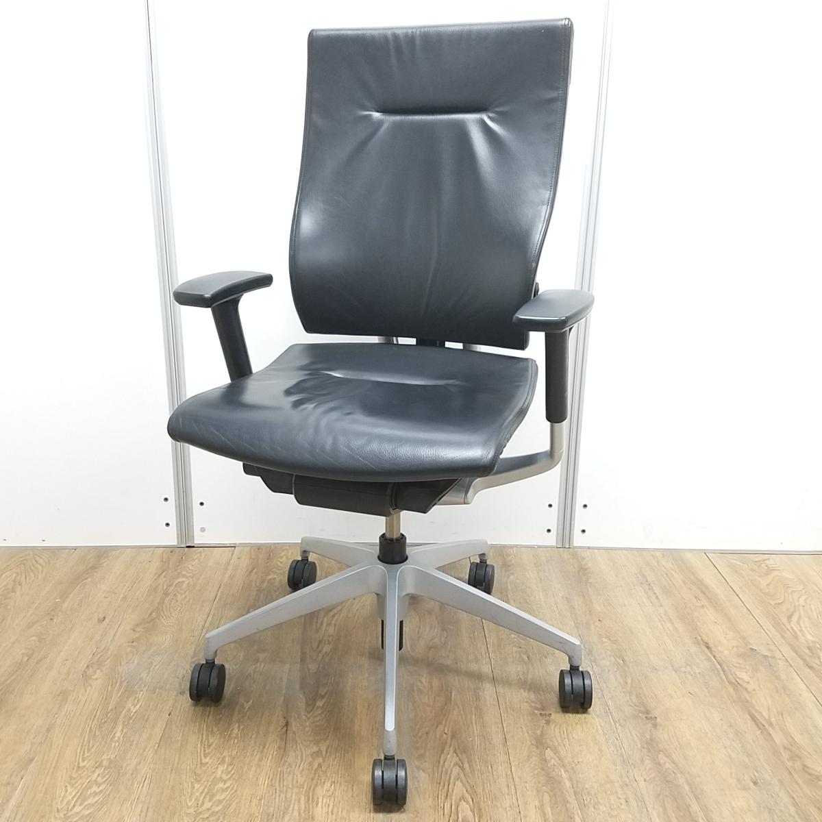 中古】スピーナチェア イトーキ/ITOKI 肘付ハイバックチェア 603552