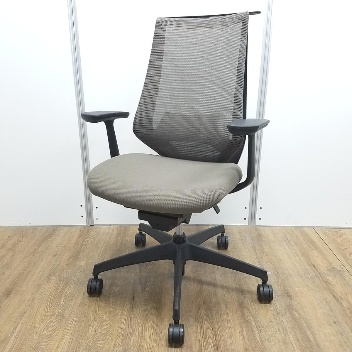 中古】デュオラ メッシュ コクヨ/KOKUYO 肘付ハイバックチェア 603566