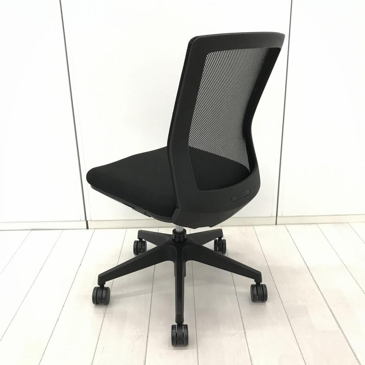 椅子　二脚　中古 中古】 SFN-46M0-M BK アイリスチトセ 肘無ハイバックチェア 603826