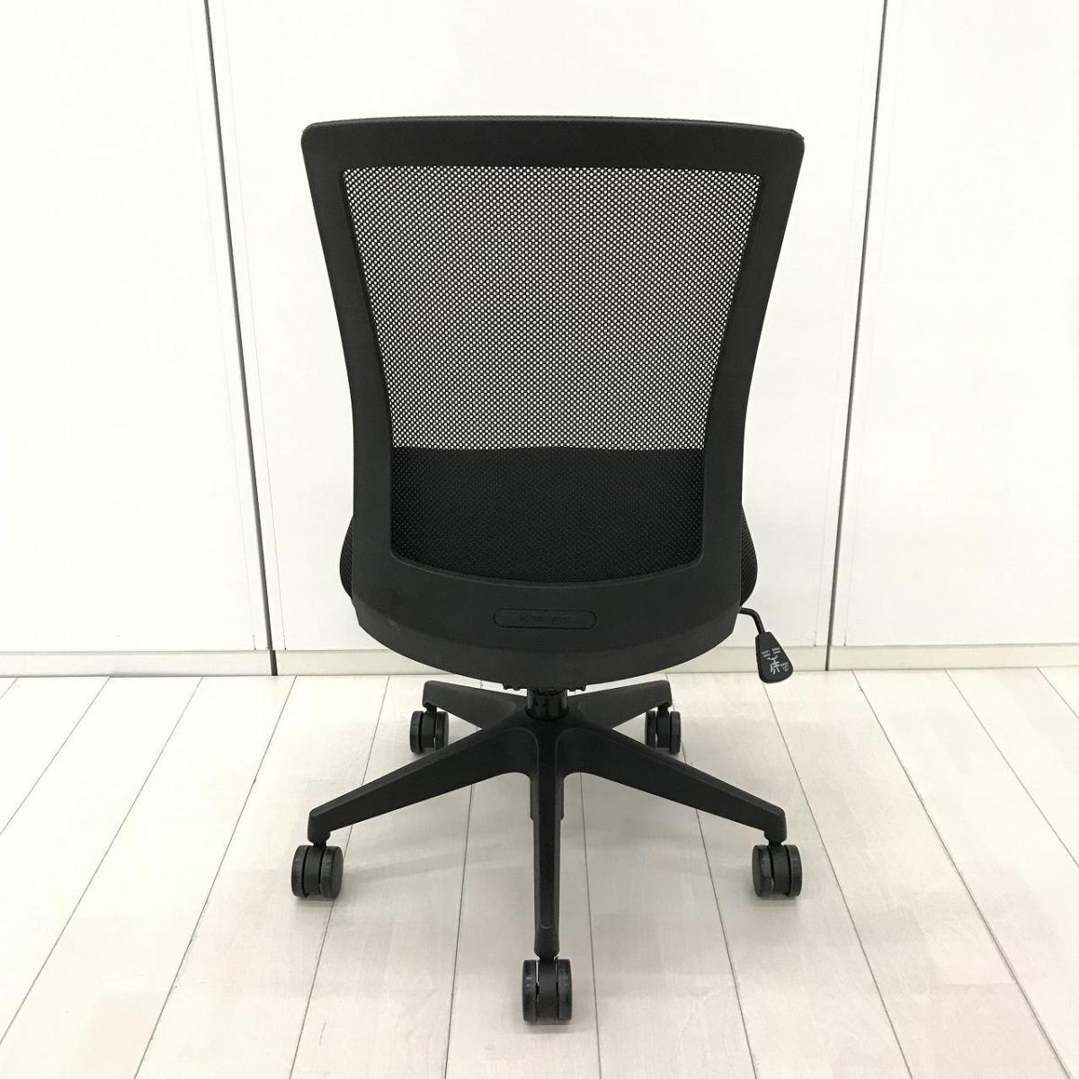 中古】 SFN-46M0-M BK アイリスチトセ 肘無ハイバックチェア 603826