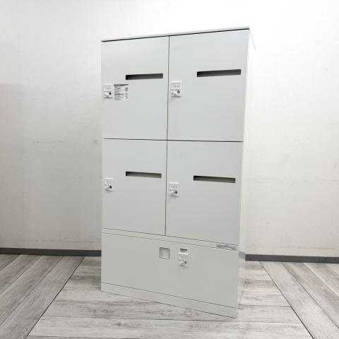【中古】レクトラインロッカー  オカムラ（okamura） 4人用パーソナルロッカー