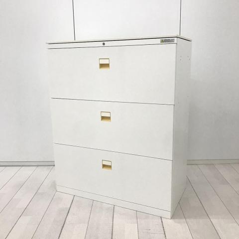 【中古】3S 書庫  オカムラ（okamura） ローキャビネット／ラテラル