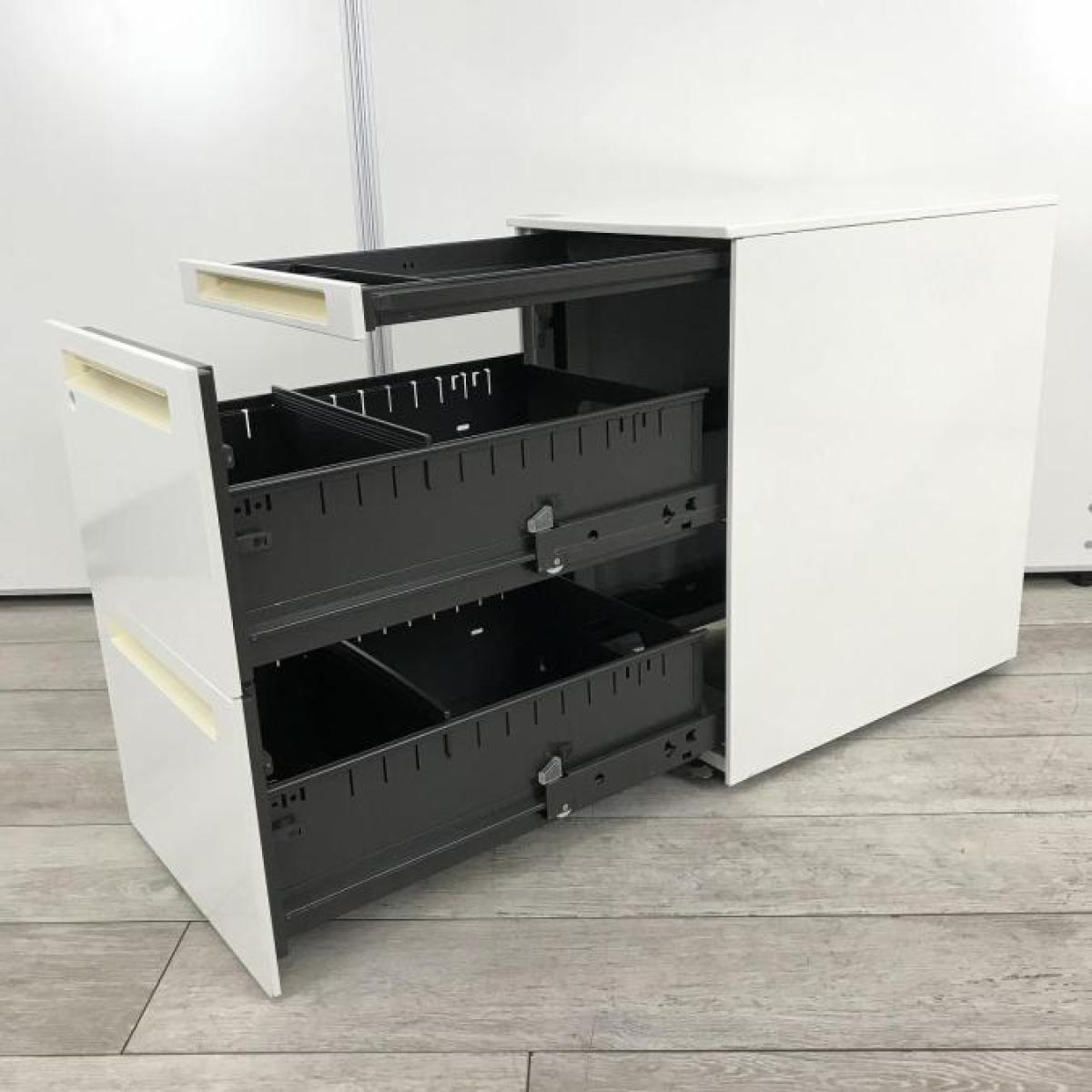 中古】プロユニット DNC1CX Z975 オカムラ/okamura ワゴン3段 603961