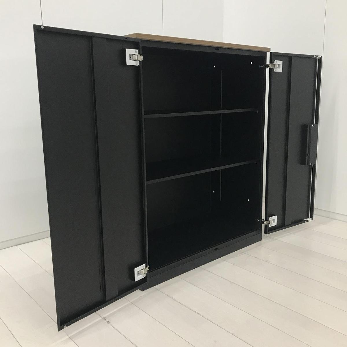 中古】 L6-105A プラス/PLUS ローキャビネット／両開き 603981 - 中古