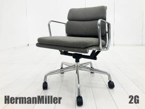 2G)HermanMiller/ハーマンミラー　イームズ ソフトパッドチェア　グレー　ファブリック