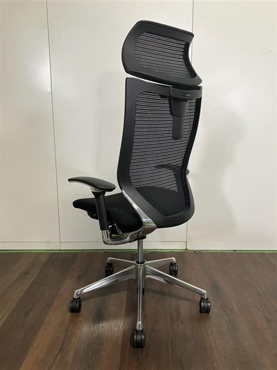 中古】バロンチェア CM92AB FBF1 オカムラ/okamura 肘付ハイバック