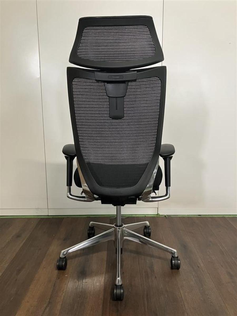 中古】バロンチェア CM92AB FBF1 オカムラ/okamura 肘付ハイバック