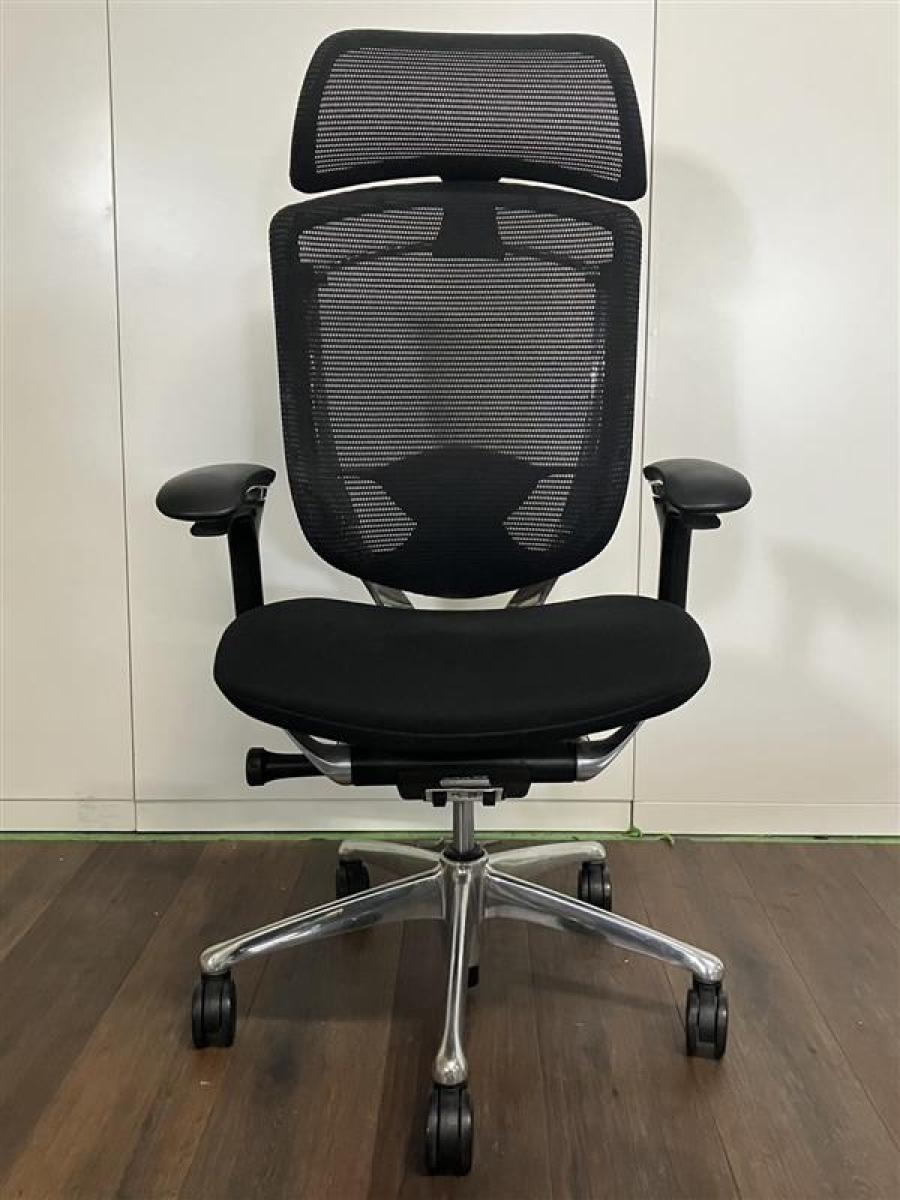 中古】コンテッサチェア CM92AB FBF1 オカムラ/okamura 肘付ハイバック