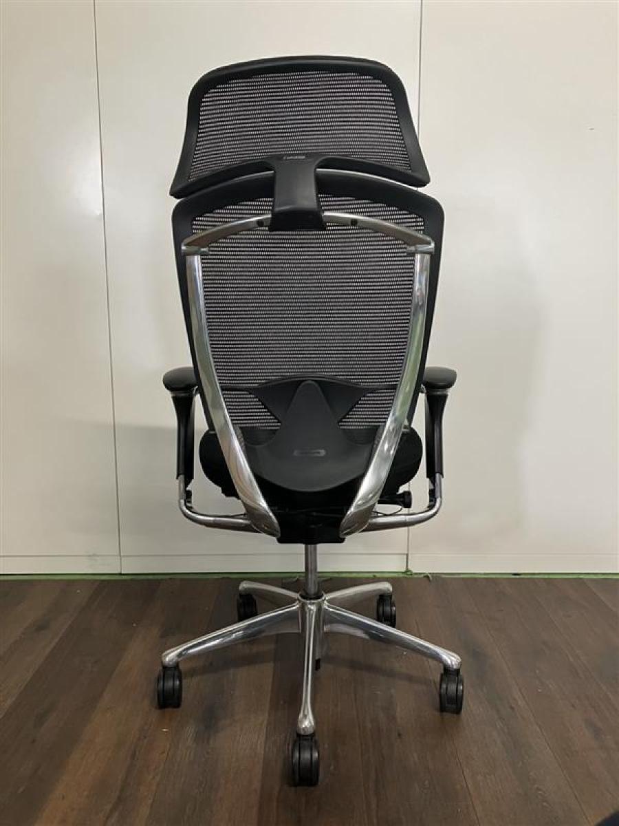 中古】コンテッサチェア CM92AB FBF1 オカムラ/okamura 肘付ハイバック