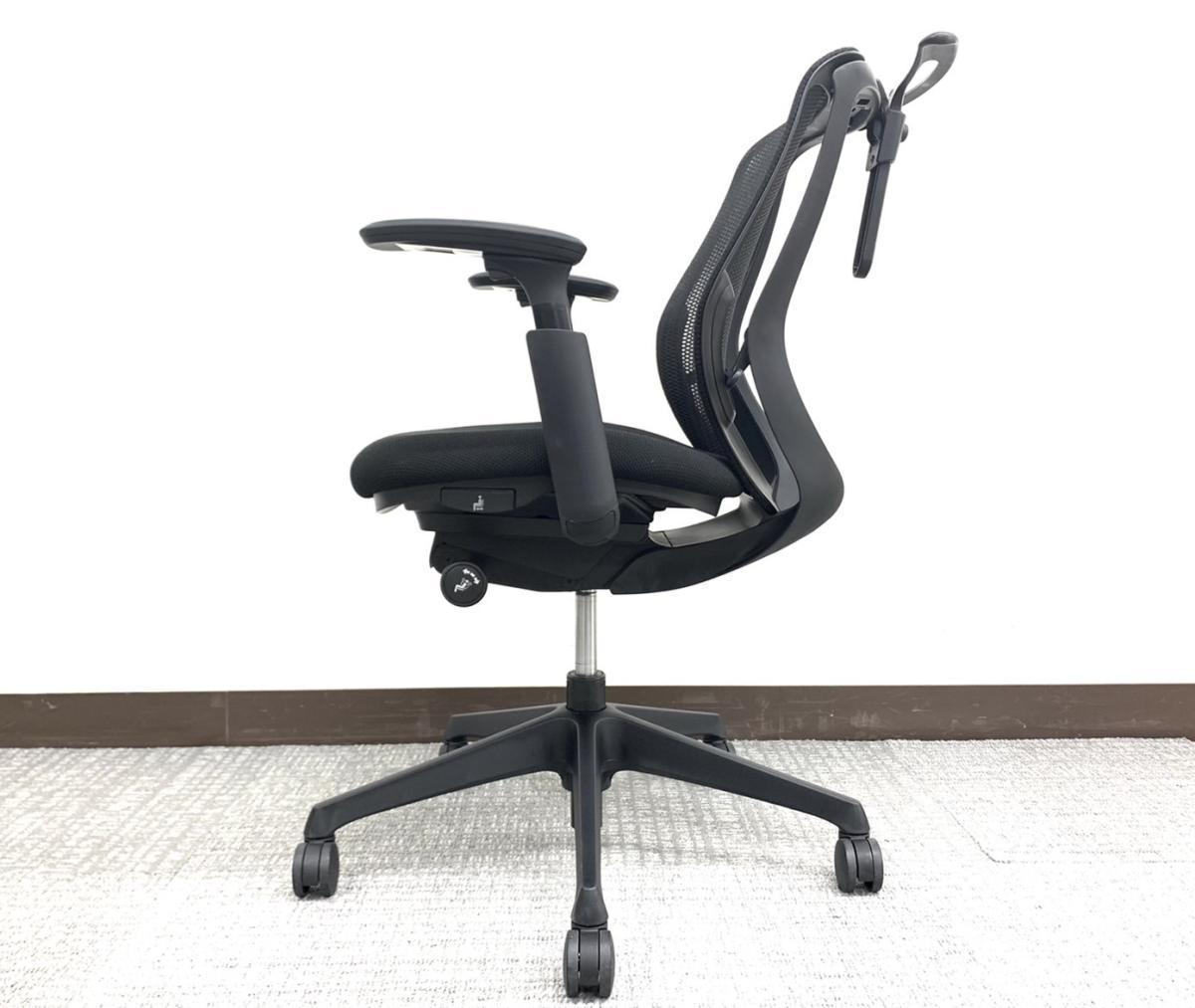 中古】シルフィーメッシュ C641XR FMP1 オカムラ/okamura 肘付ロー