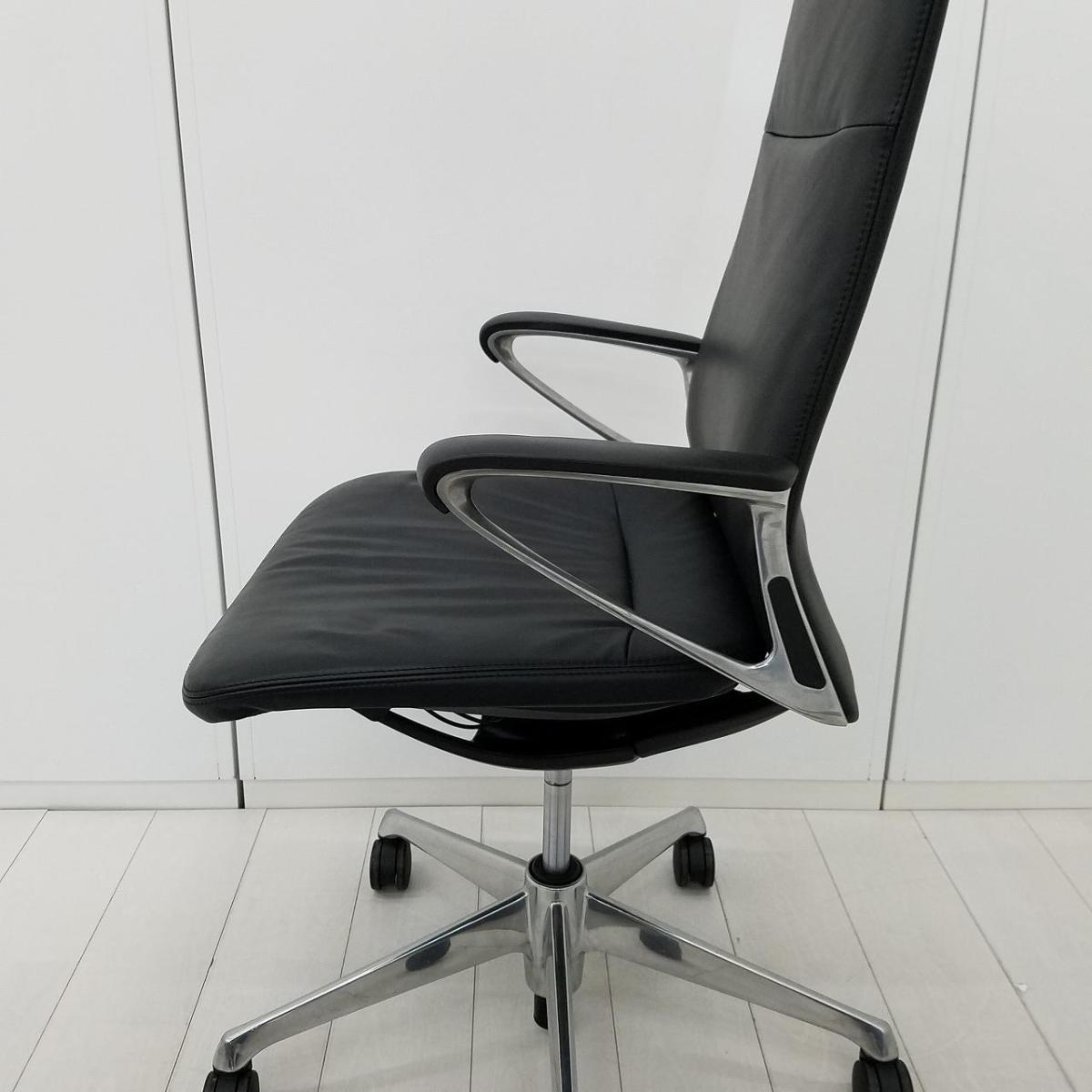 中古】モード CA88ZS P676 オカムラ/okamura 肘付ハイバックチェア