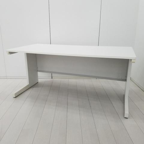 珍しい奥行き800㎜/オススメ/定番 ウチダ(UCHIDA)製 スカエナ(SCAENA)シリーズ 平机 引き出しなし W1600×D800㎜ ■配線Sタイプ ■ホワイト