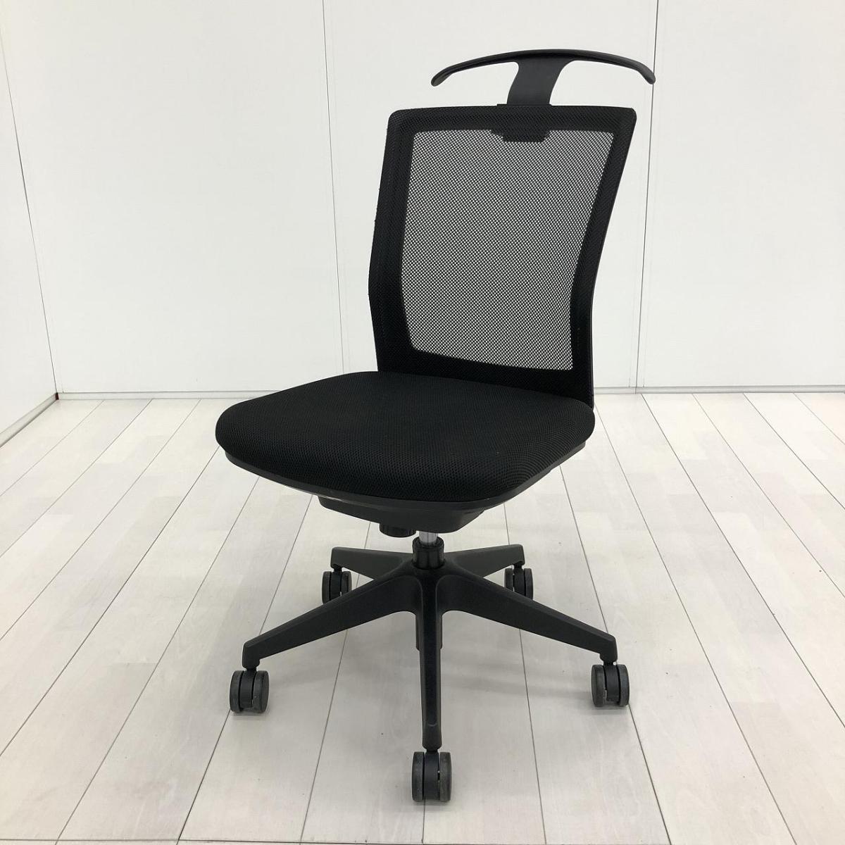 80's チトセ　ヴィンテージチェア　パイプチェア　レザーチェア　アイリスチトセ 中古】 SFN-46M0-M アイリスチトセ 肘無ハイバックチェア 604350