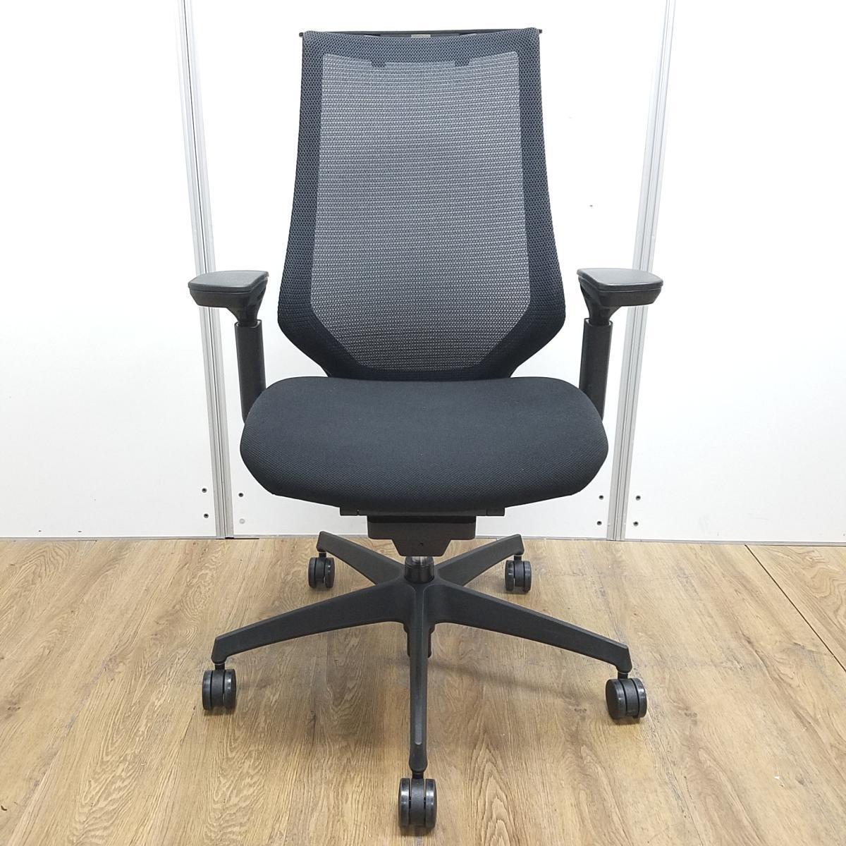 中古】デュオラ メッシュ CRSG3000E6N コクヨ/KOKUYO 肘付ハイバック 