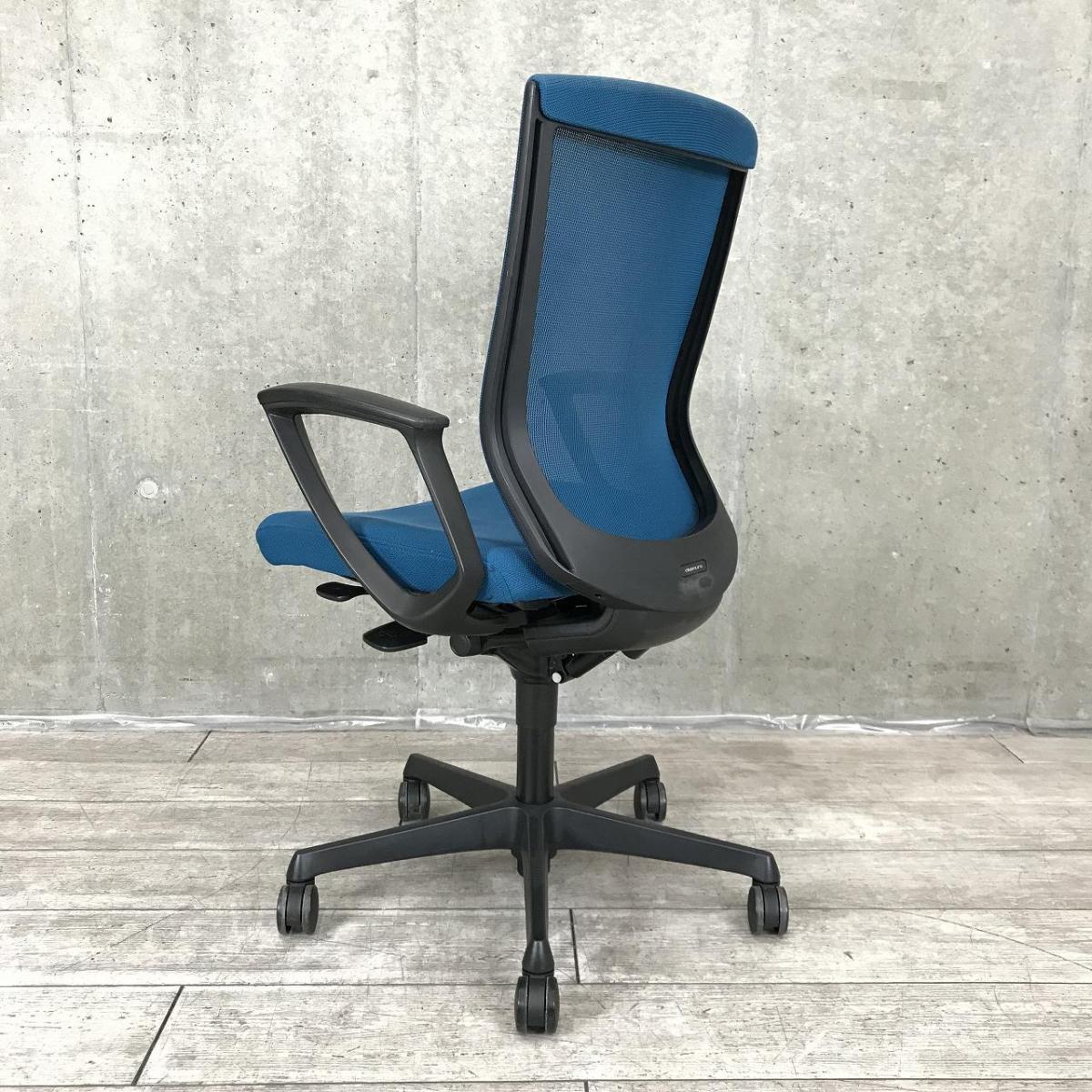 中古】エスクード オカムラ/okamura 肘付ハイバックチェア 604366 