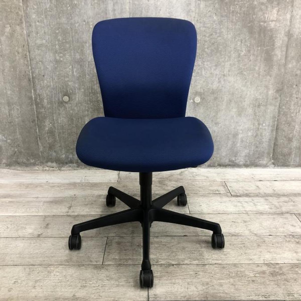 中古】スラート オカムラ/okamura 肘無ローバックチェア 604452 - 中古