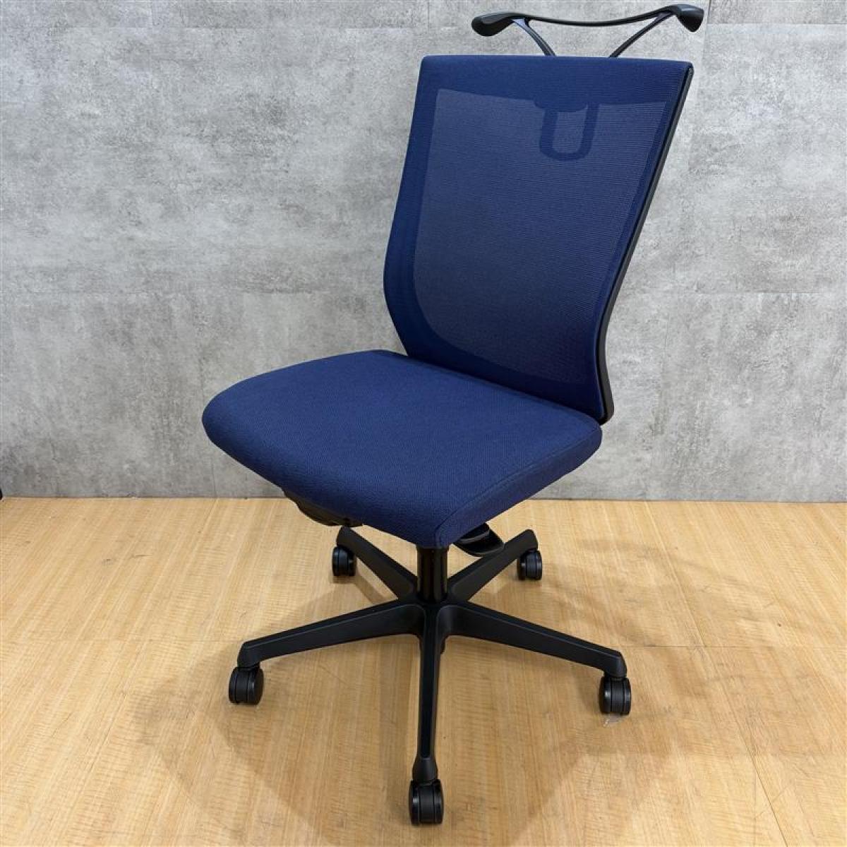 中古】エスクード C437ZR FHB4 オカムラ/okamura 肘無ハイバックチェア 