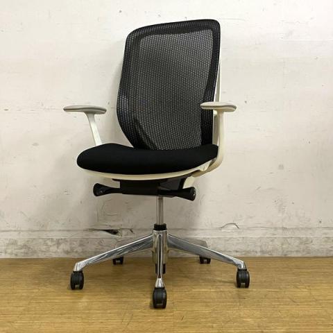 【中古】シルフィーメッシュ C645BW FMP1 オカムラ（okamura） 肘付ハイバックチェア