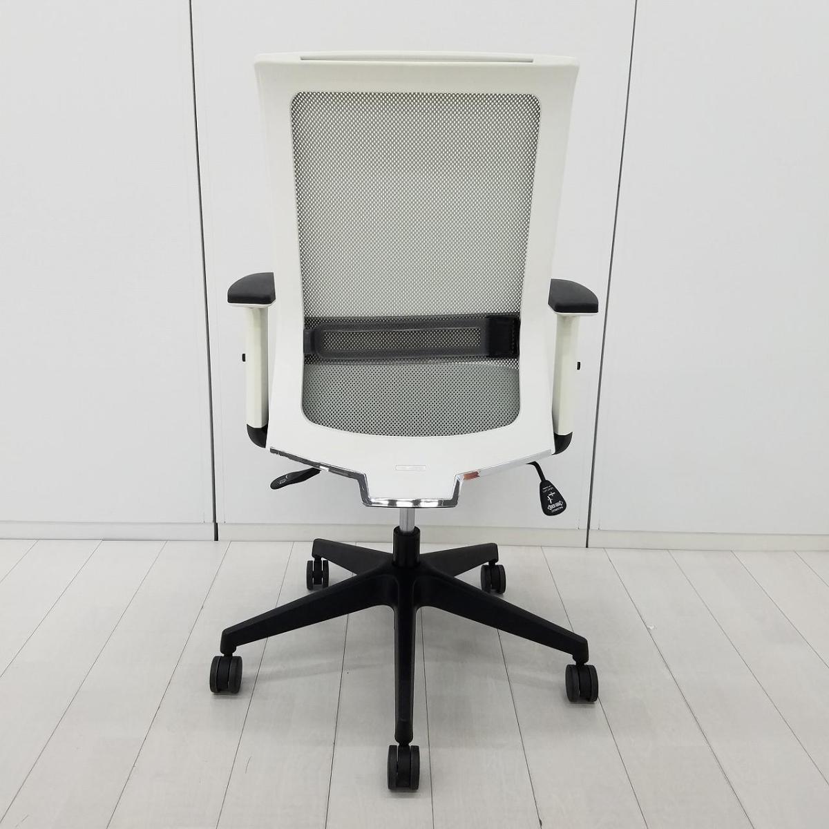 中古】エントリー CR-BK9000WHM-WN コクヨ/KOKUYO 肘付ハイバック