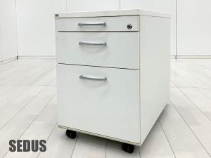 sedus / セダス　モバイルペデスタル 3段ワゴン　鍵付　ホワイト　デスクワゴン/オフィスワゴン