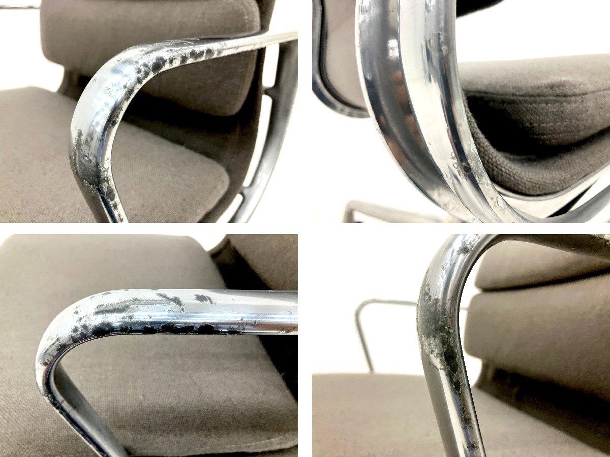中古】イームズ ソフトパッド Herman Miller/ハーマンミラー 肘付ロー