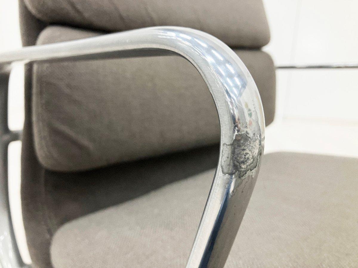 中古】イームズ ソフトパッド Herman Miller/ハーマンミラー 肘付ロー