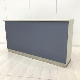 【在庫入替セール品！（本在庫限定価格）】コクヨ（KOKUYO）製　ハイカウンター　受付カウンター　W1500×D460×970　■背面：ブルー【弊社使用欄：A01068671】【HU】