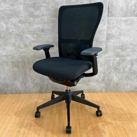 【中古】ゾディーチェア SZP-20-412MA1 HAWORTH（ヘイワース） 肘付ハイバックチェア
