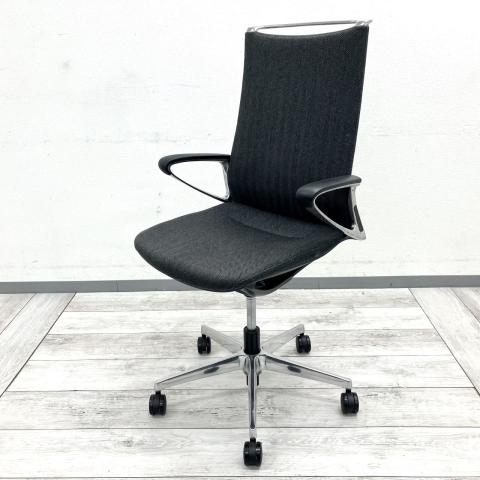 【中古】モード CA87BS FWK1 オカムラ（okamura） 肘付ハイバックチェア