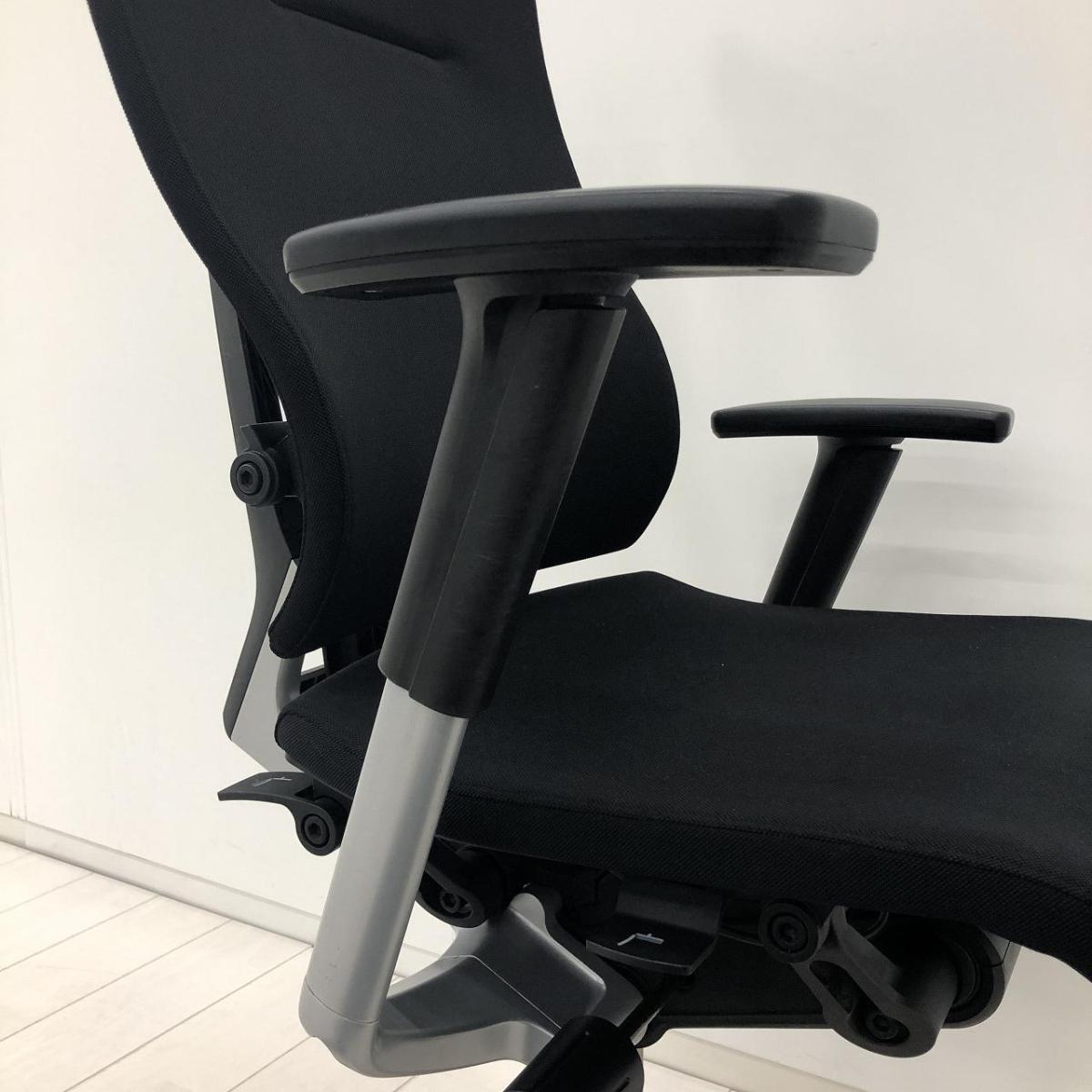 中古】スピーナチェア KE-717GP-T1T1 イトーキ/ITOKI 肘付ハイバック