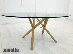 zanotta / ザノッタ　Orione / オリオーネ ガラスダイニングテーブル　ロベルト・バルビエリ
