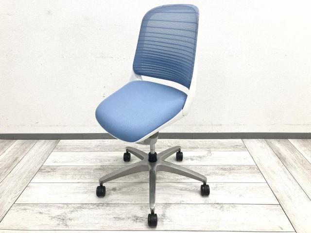 【中古】ルーチェ 81L1GR FGR4 オカムラ（okamura） 肘無ローバックチェア