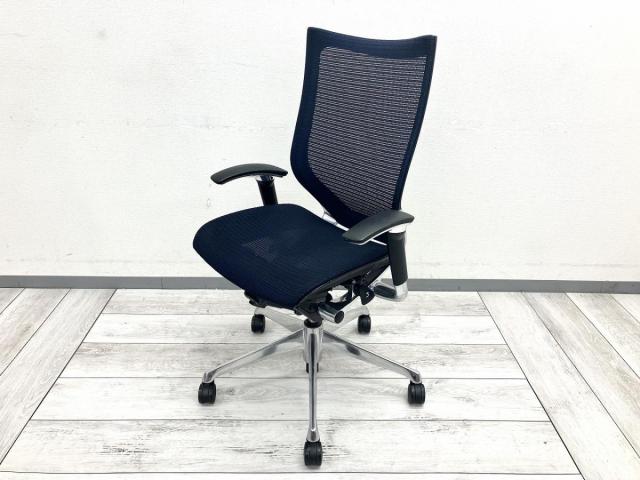 【中古】バロンメッシュチェア CP85AR FDH4 オカムラ（okamura） 肘付ハイバックチェア
