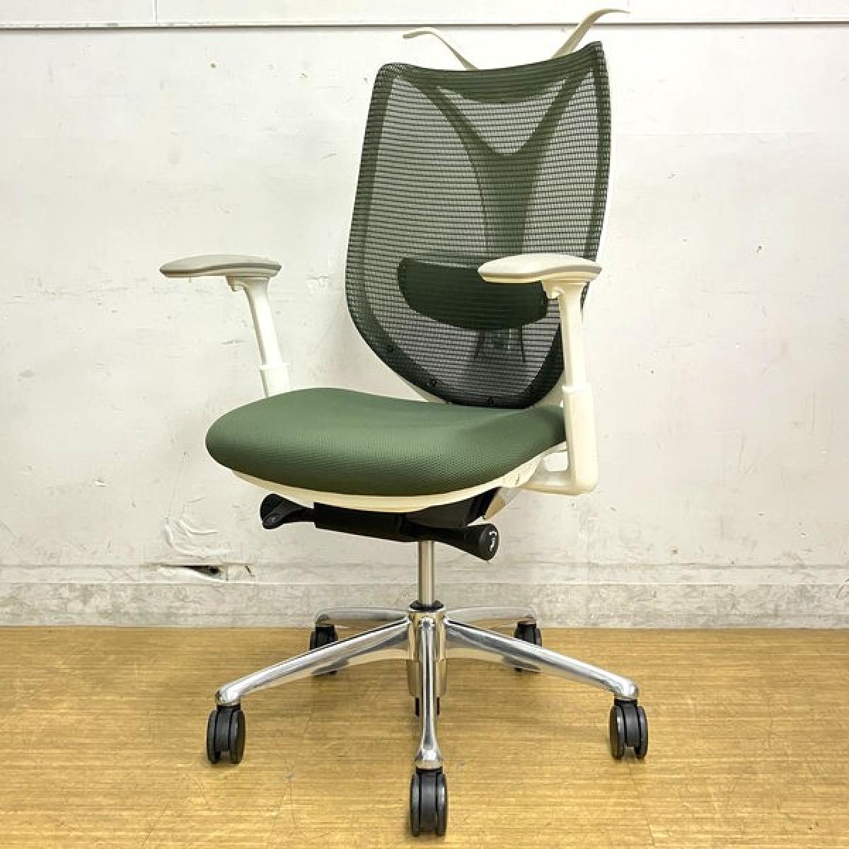 中古】サブリナ C854BY FSZ5 オカムラ/okamura 肘付ハイバックチェア