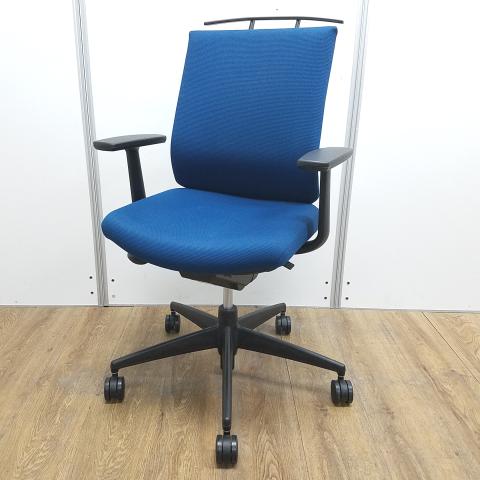 【中古】ウィザード3 樹脂  コクヨ（KOKUYO） 肘付ローバックチェア