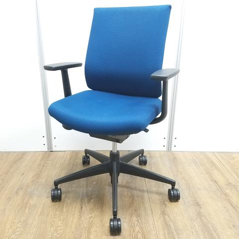 【中古】ウィザード3 樹脂  コクヨ（KOKUYO） 肘付ローバックチェア