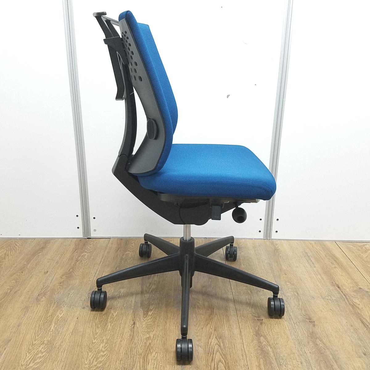 中古】ウィザード3 樹脂 コクヨ/KOKUYO 肘無ローバックチェア 605443
