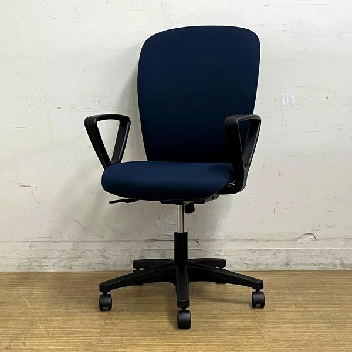 中古】リエットR KT-350PV-T1 イトーキ/ITOKI 肘付ハイバックチェア 