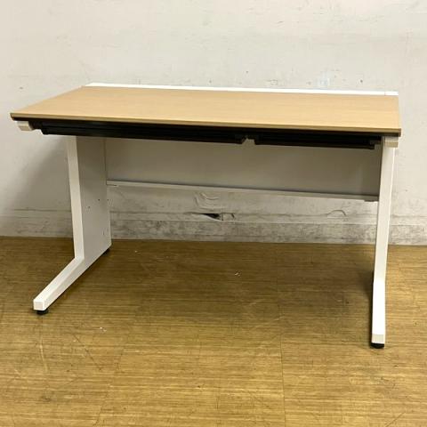 コクヨ(KOKUYO) iSシリーズ 平机(スタンダードテーブル) 天板:ナチュラルオーク(MT1) センター引出し付き 定番のW1200サイズ【愛知・名古屋・豊田・静岡・浜松】
